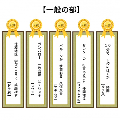 入賞（一般）